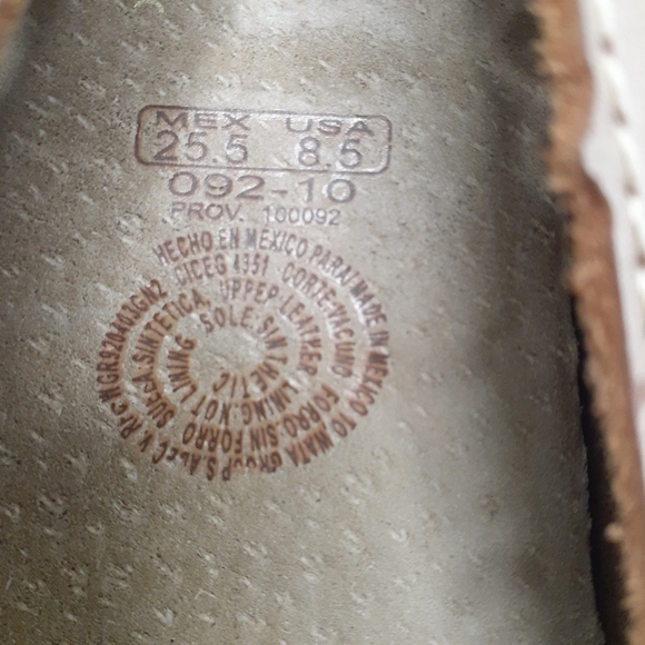 Cklass Metalic Tan Flats From Mexico Women's Size 8.5 - Picture 9 of 10